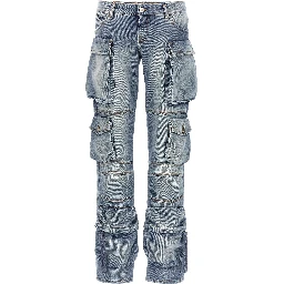Blue Cotton Jeans Denim