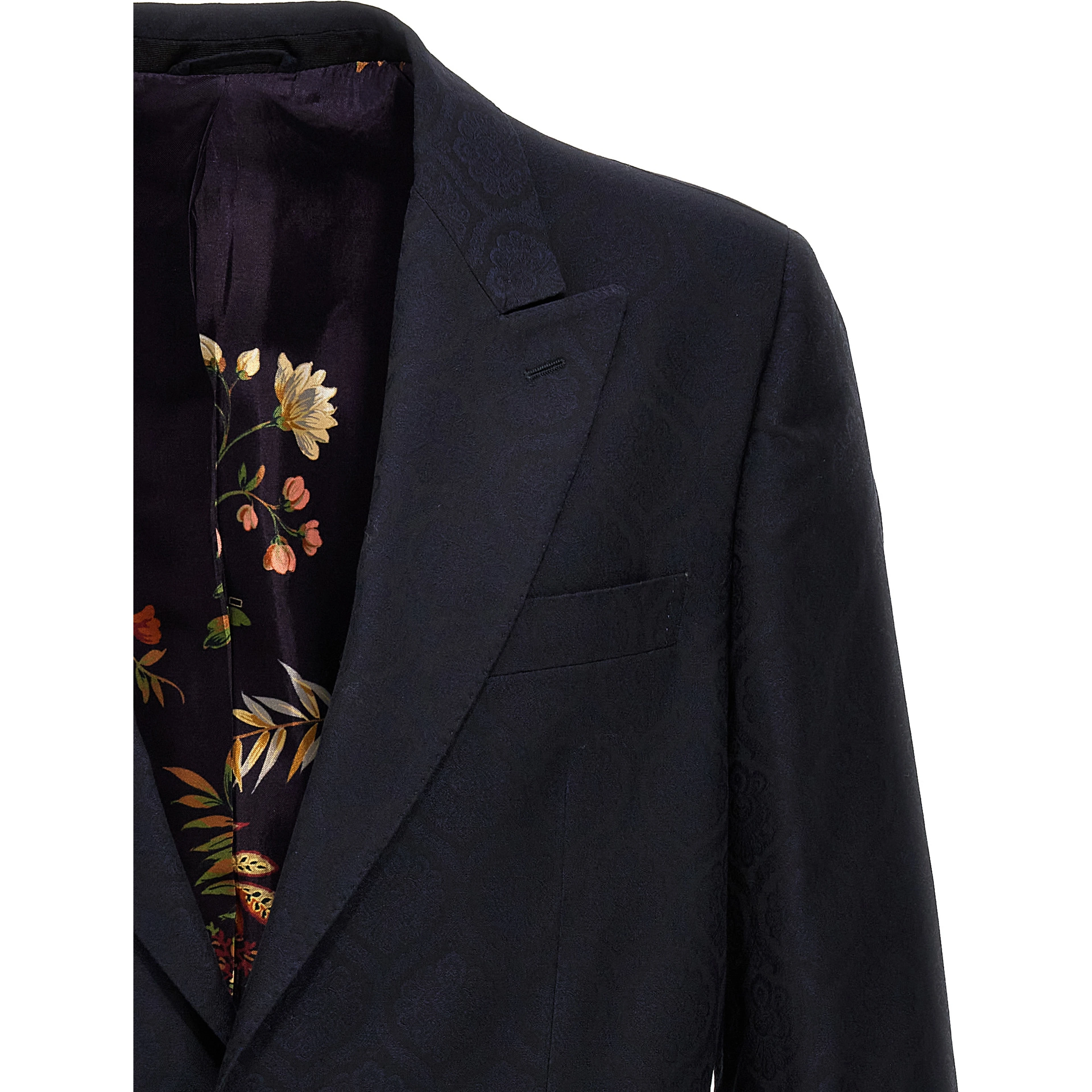 Blue Cotton Blazer