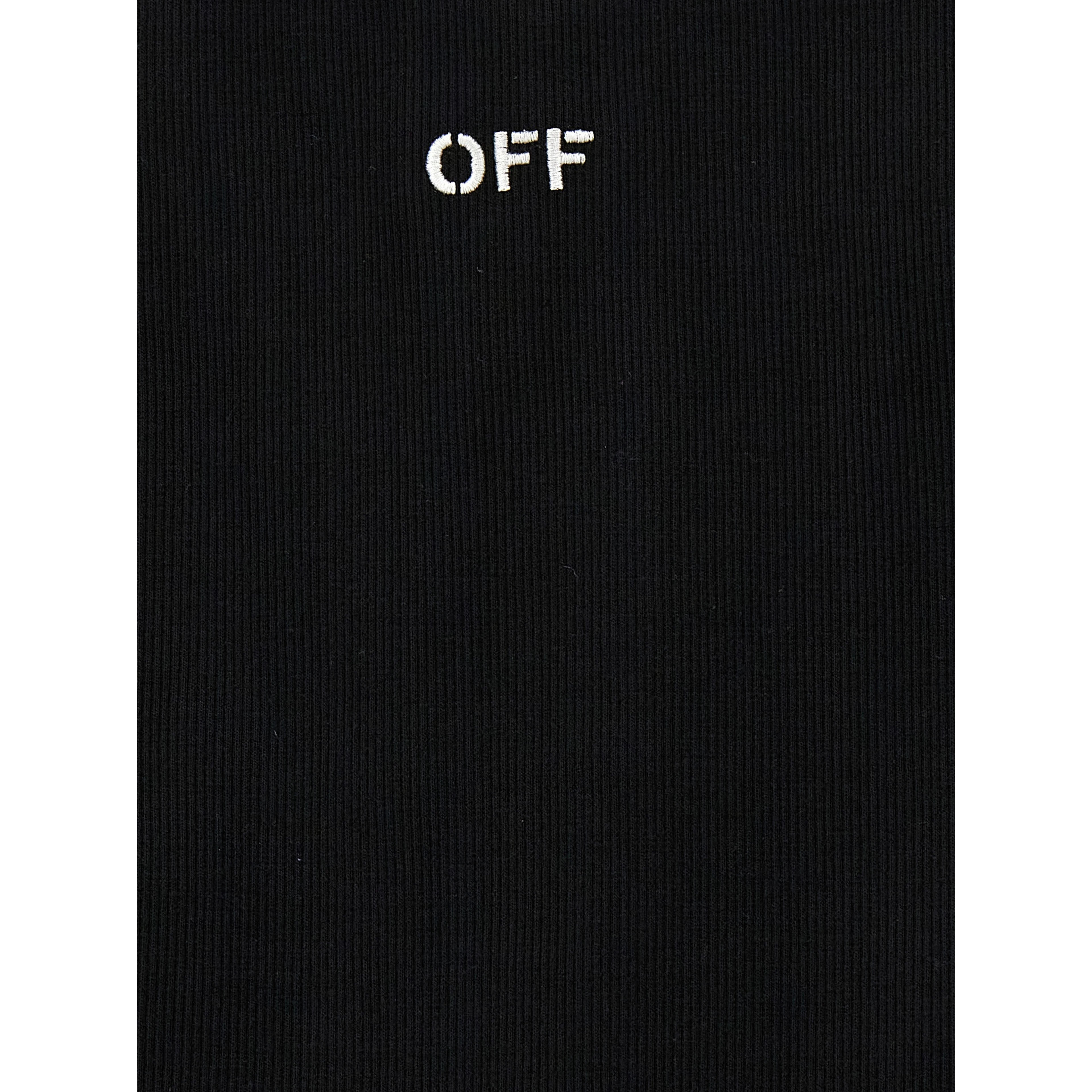 Black Cotton Sleeveles T-Shirt