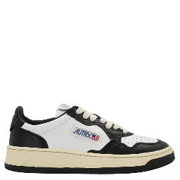 Bicolor Cowhide Low Top Sneakers