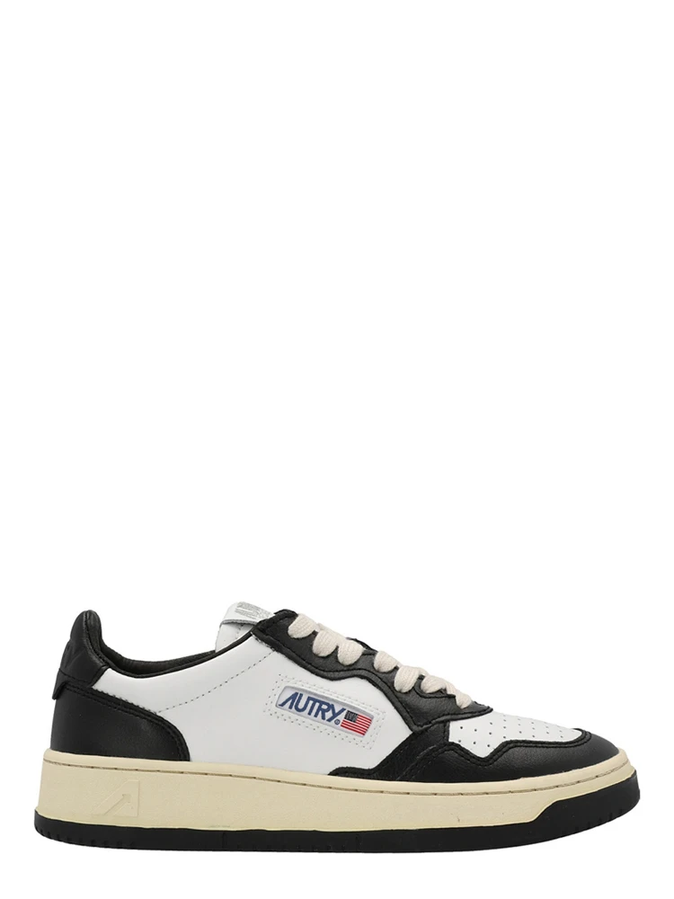 Bicolor Cowhide Low Top Sneakers