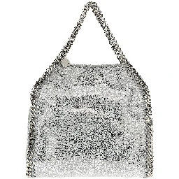 Silver Polyester Handbag