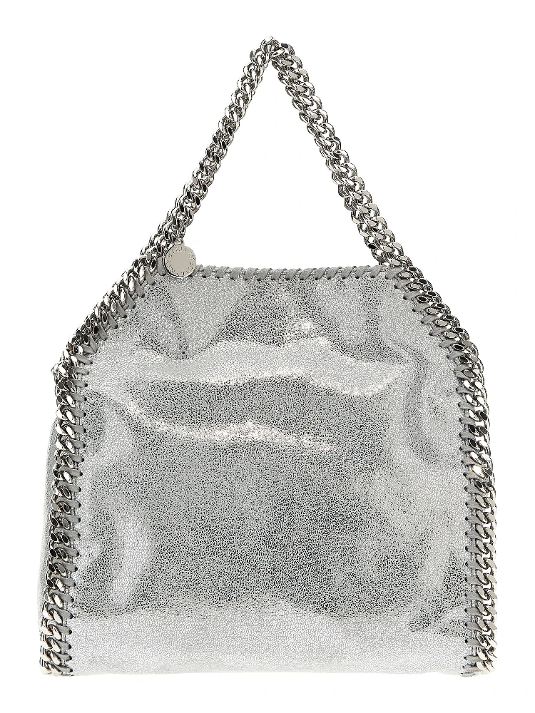 Silver Polyester Handbag