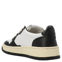 Bicolor Cowhide Low Top Sneakers