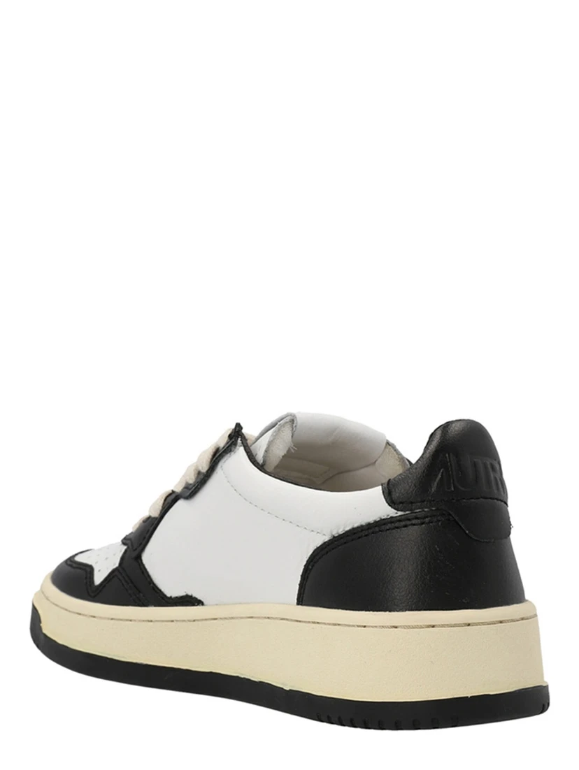Bicolor Cowhide Low Top Sneakers
