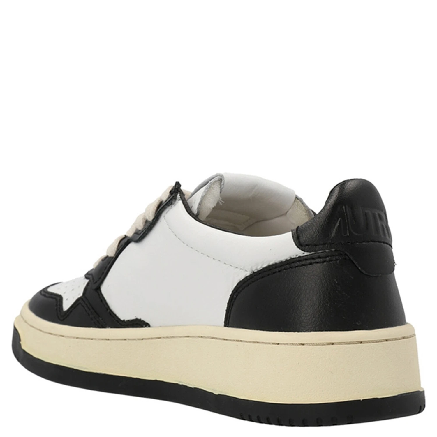 Bicolor Cowhide Low Top Sneakers
