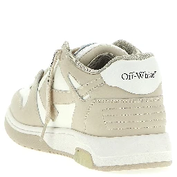 Beige Calfskin Low Top Sneakers