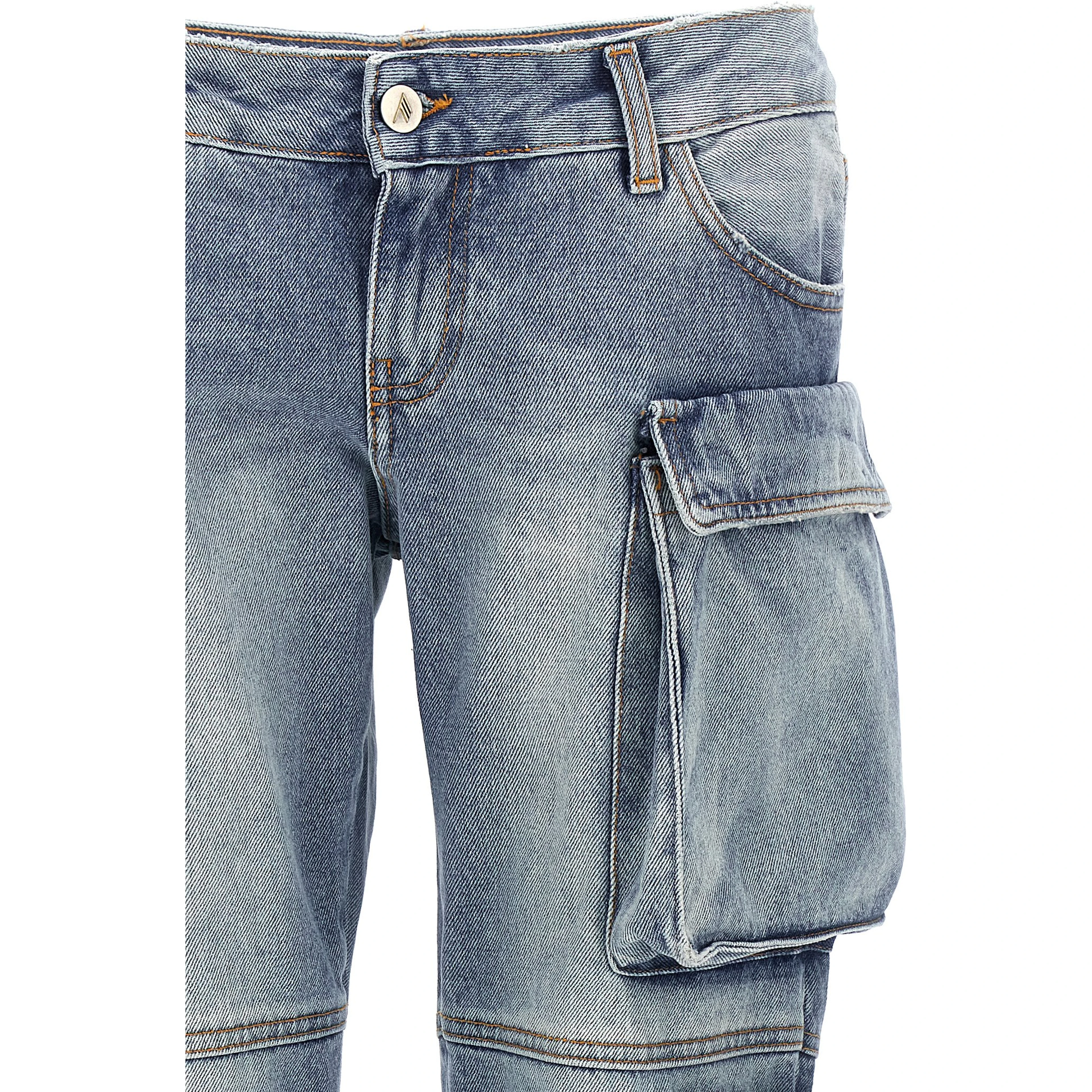 Blue Cotton Jeans Denim