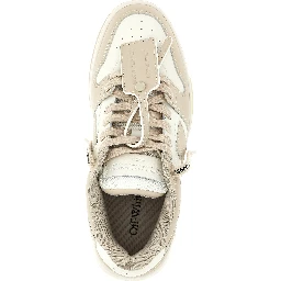 Beige Calfskin Low Top Sneakers