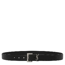 Black Calfskin Regular Belt