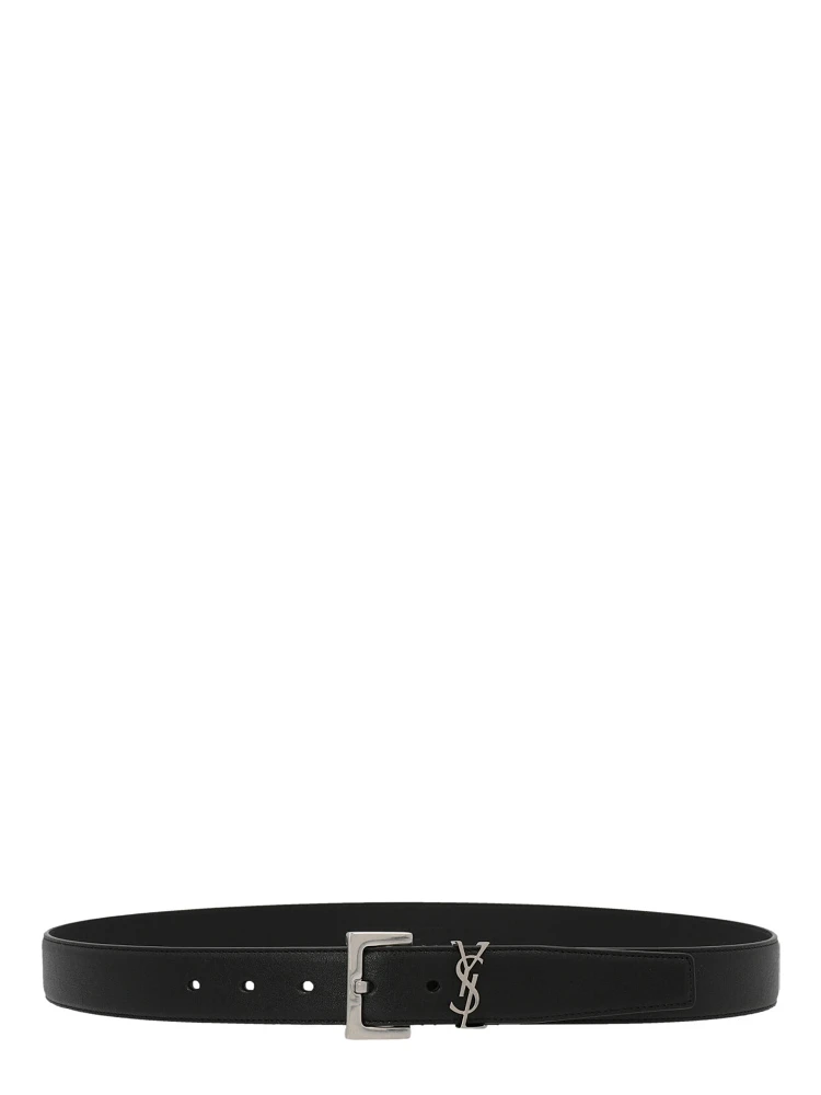 Black Calfskin Regular Belt