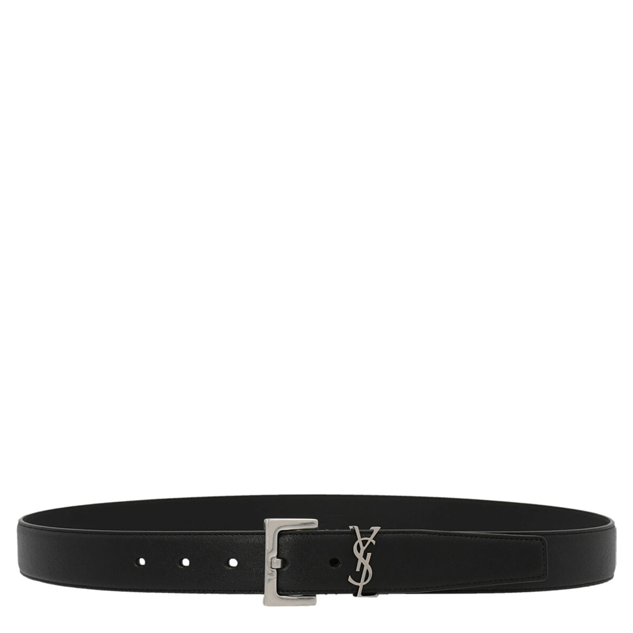 Black Calfskin Regular Belt