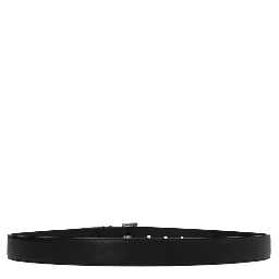 Black Calfskin Regular Belt