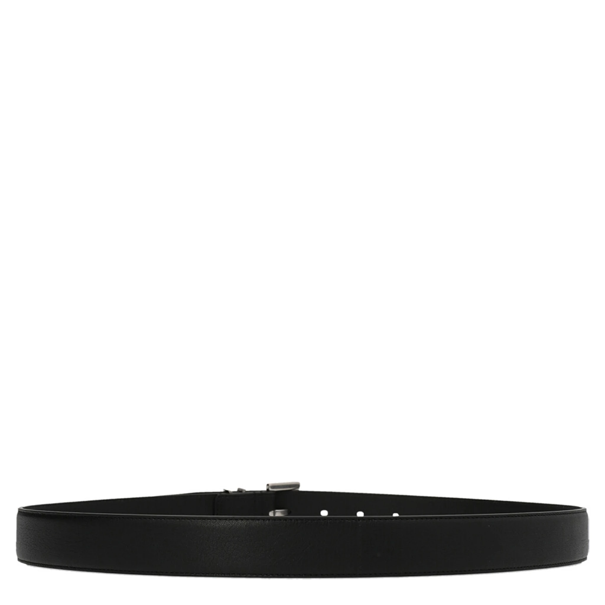 Black Calfskin Regular Belt