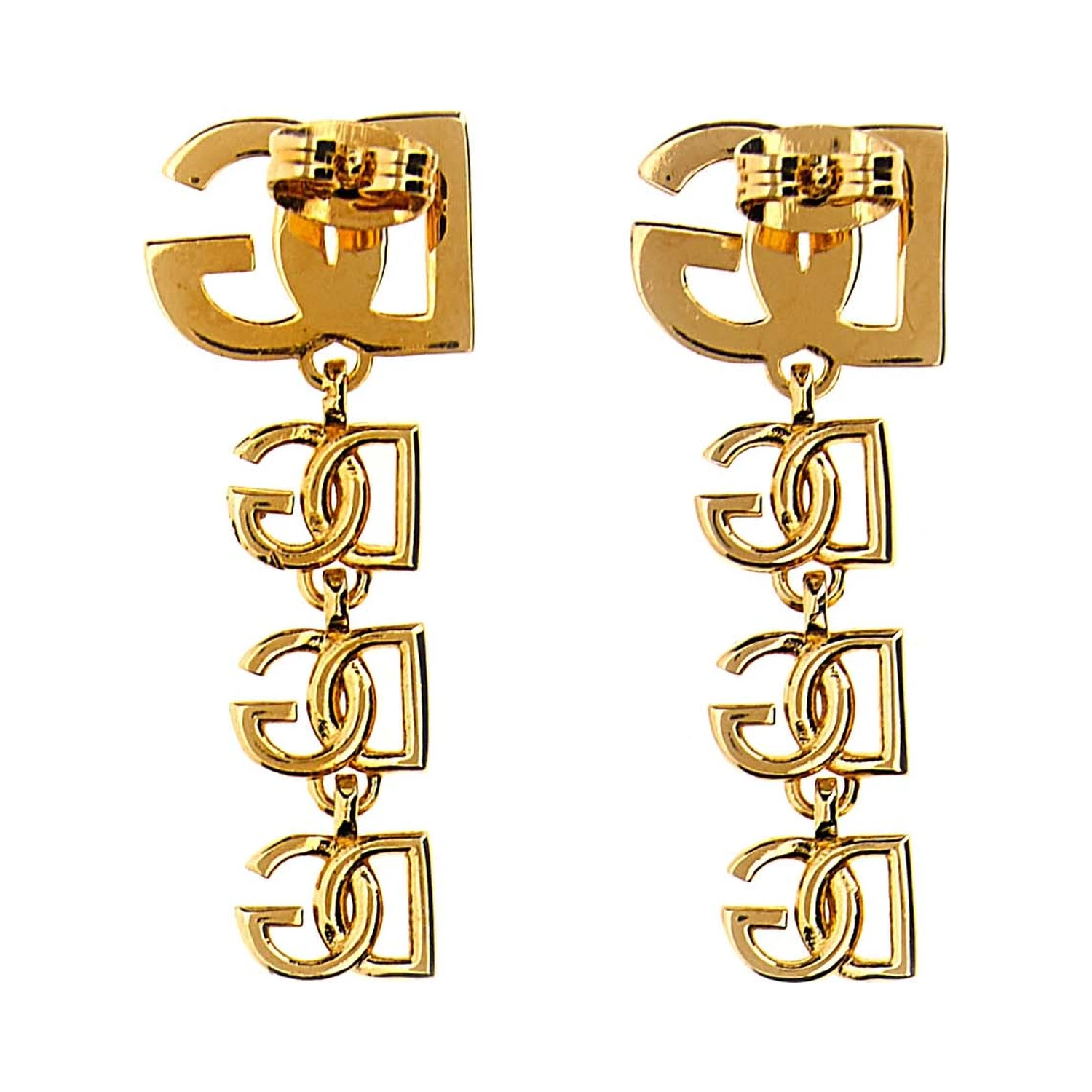 Gold Brass Earrings