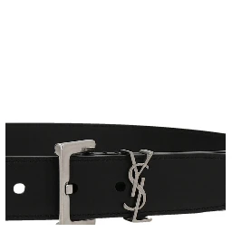 Black Calfskin Regular Belt