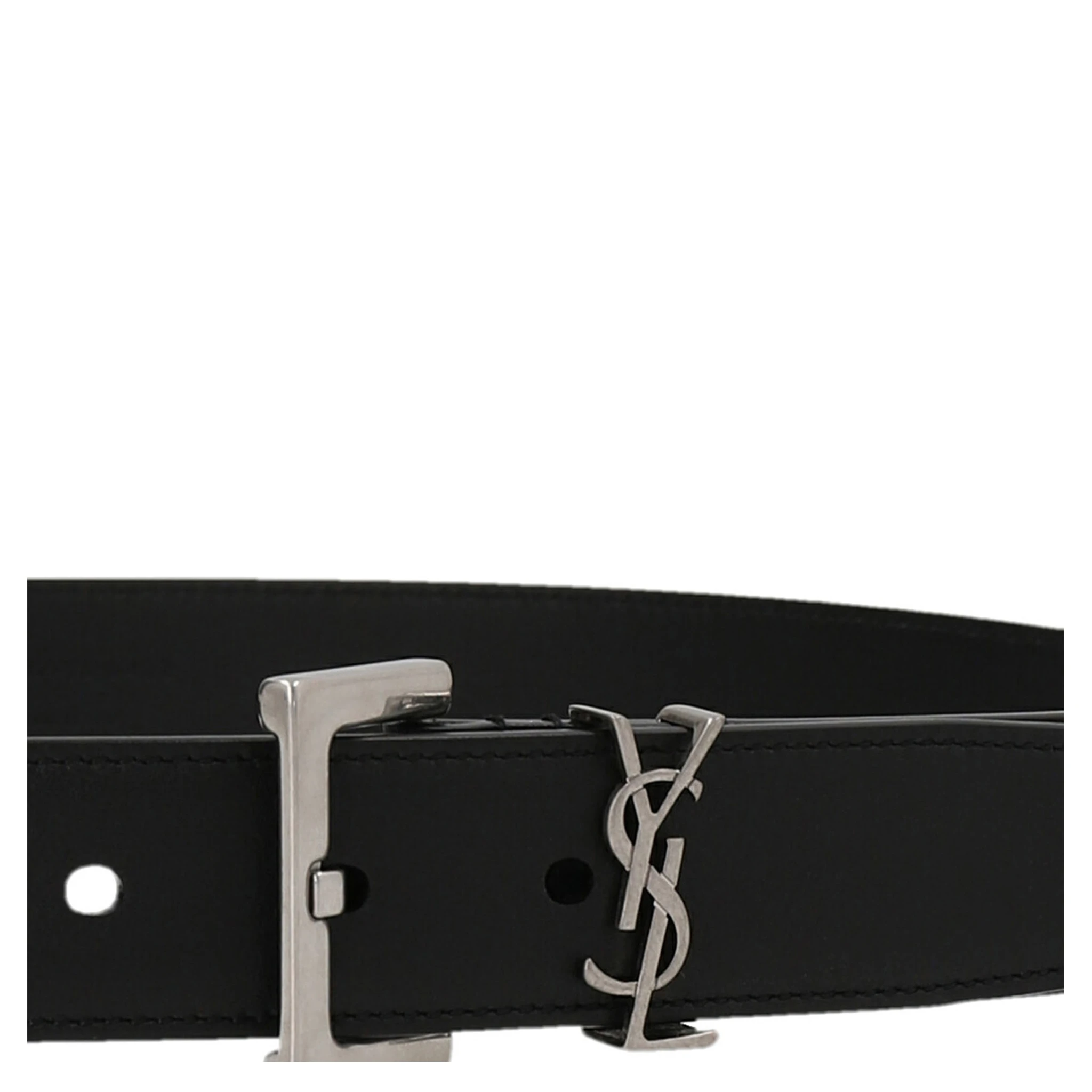 Black Calfskin Regular Belt