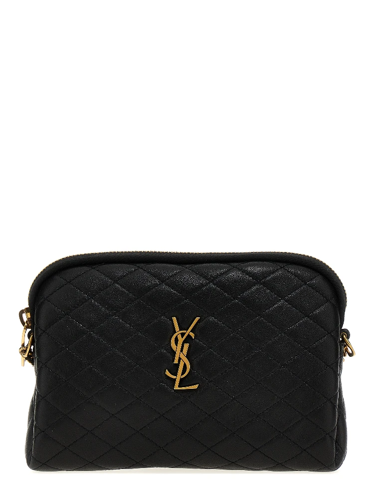 Black Lamb Leather Crossbody Bag