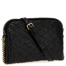 Black Lamb Leather Crossbody Bag