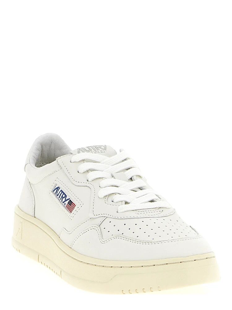 White Goatskin Low Top Sneakers alternative