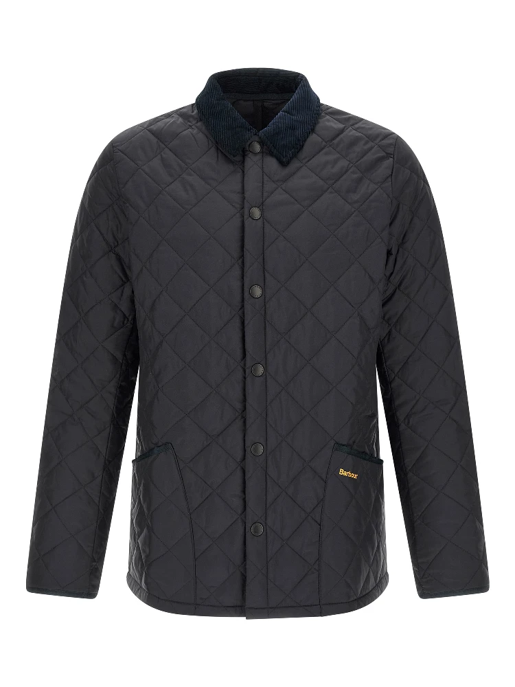 Blue Polyamide Full-Length Jacket