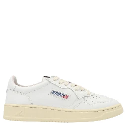 White Cowhide Sneakers