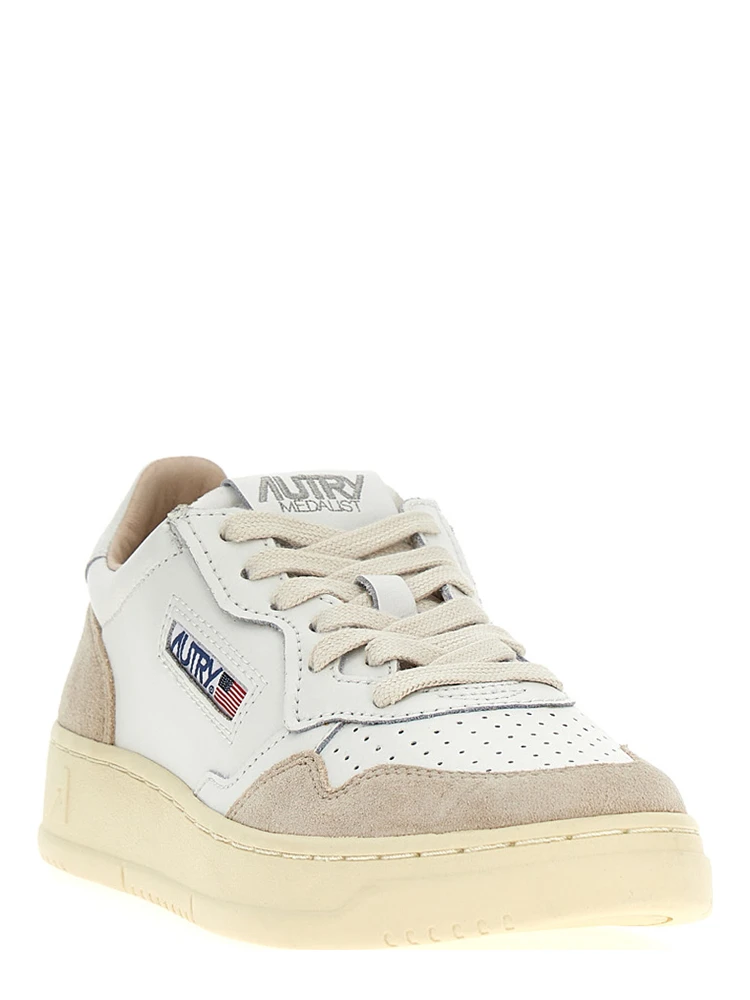 Beige Cowhide Low Top Sneakers alternative