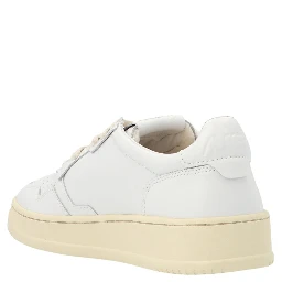 White Cowhide Sneakers