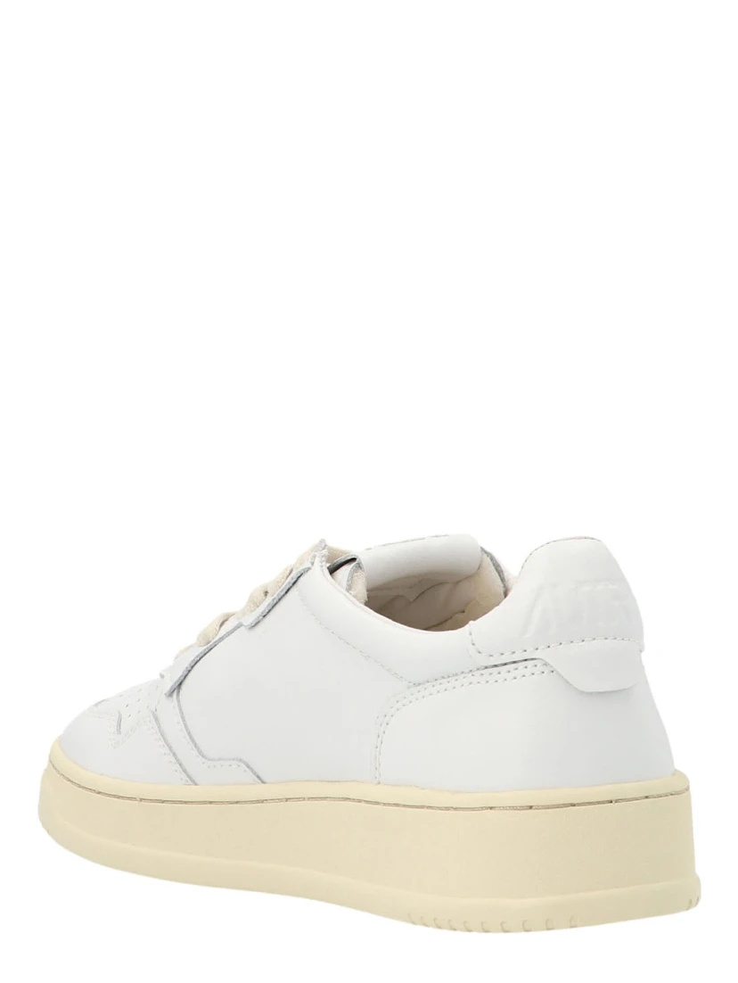 White Cowhide Sneakers