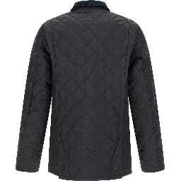 Blue Polyamide Full-Length Jacket