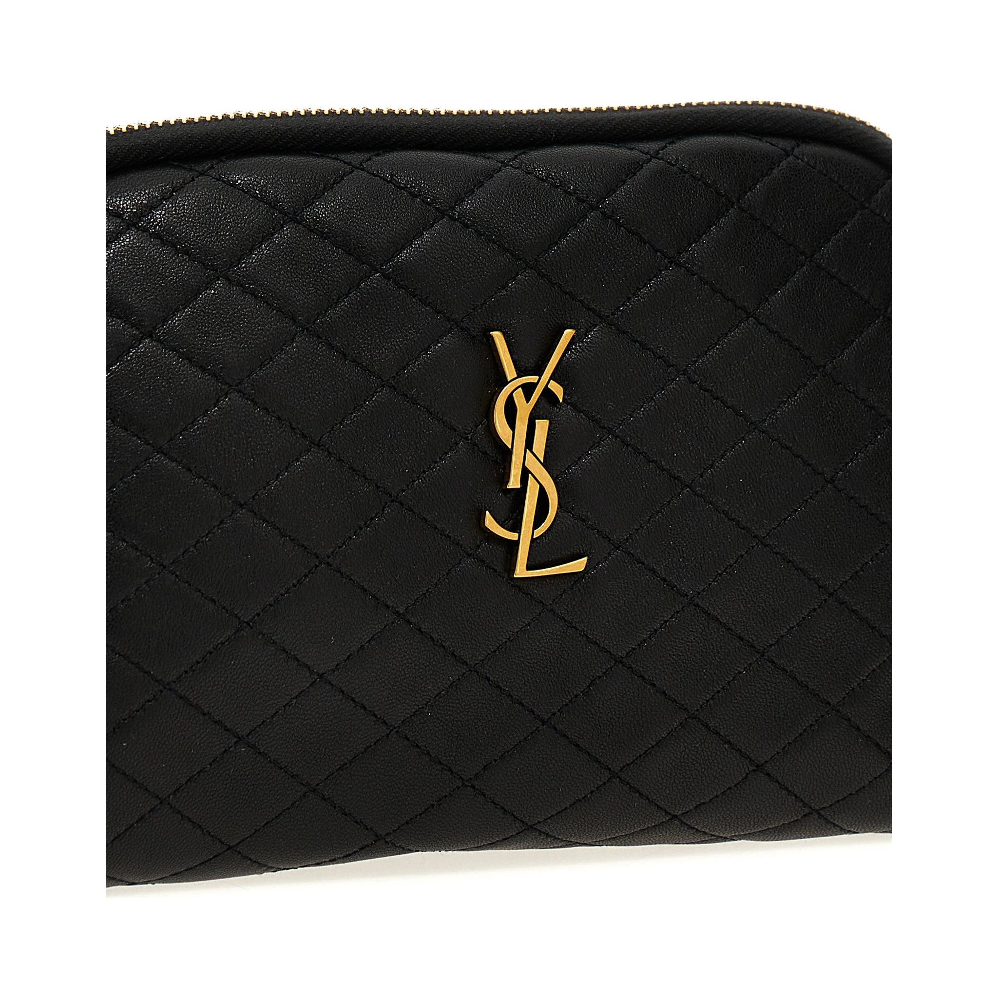 Black Lamb Leather Crossbody Bag