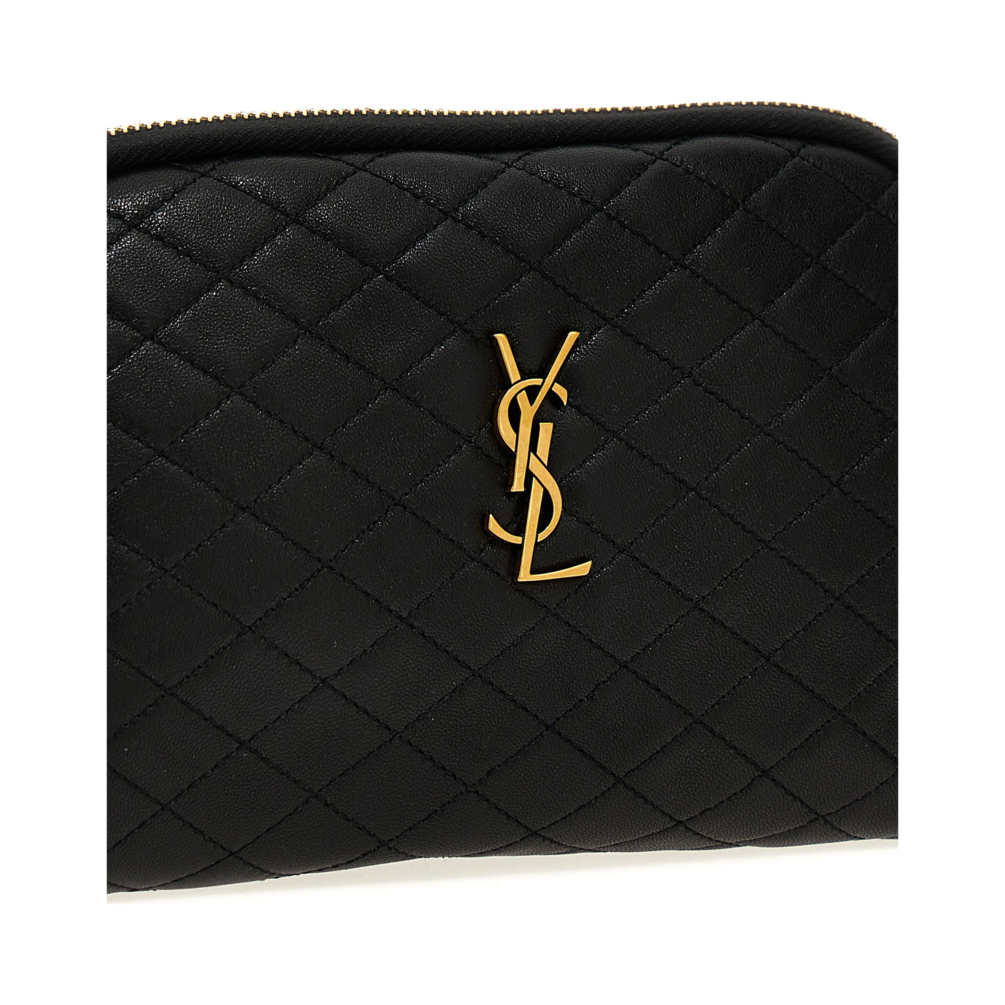Black Lamb Leather Crossbody Bag