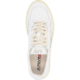 White Cowhide Sneakers