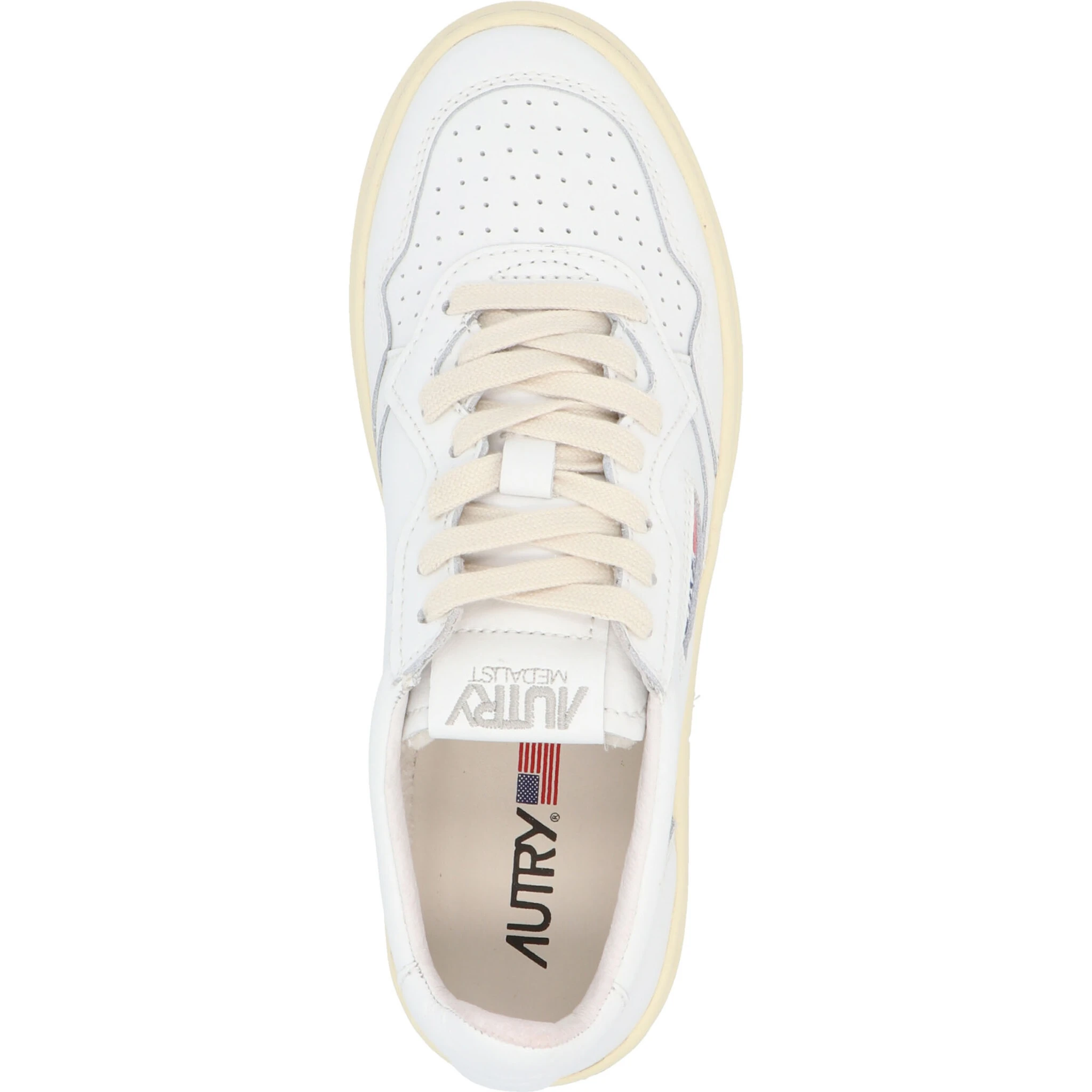 White Cowhide Sneakers