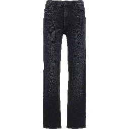 Black Cotton Slim Fit Jeans