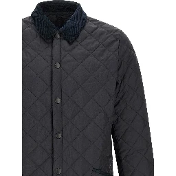 Blue Polyamide Full-Length Jacket