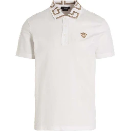 White Cotton Polo Shirt