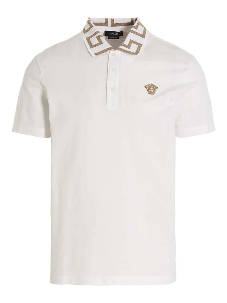 White Cotton Polo Shirt
