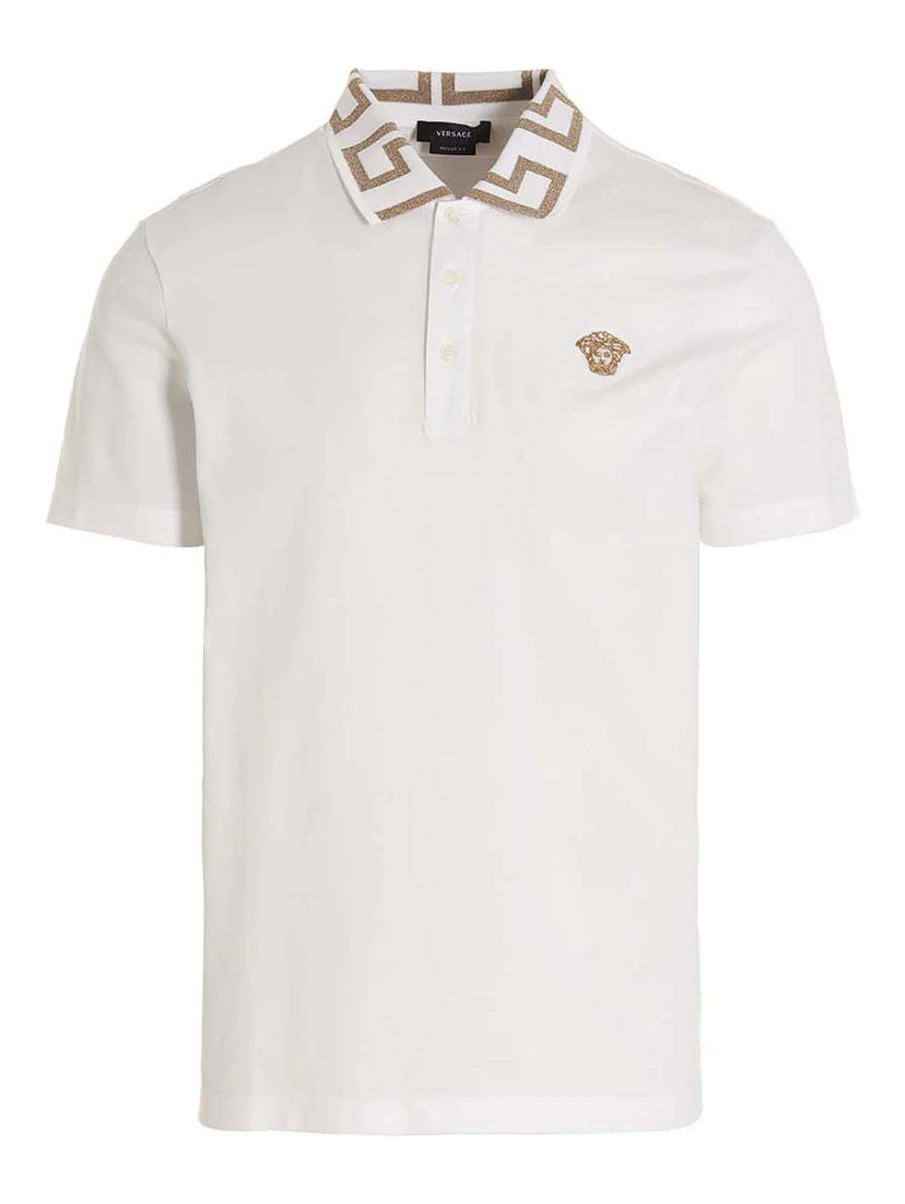 White Cotton Polo Shirt