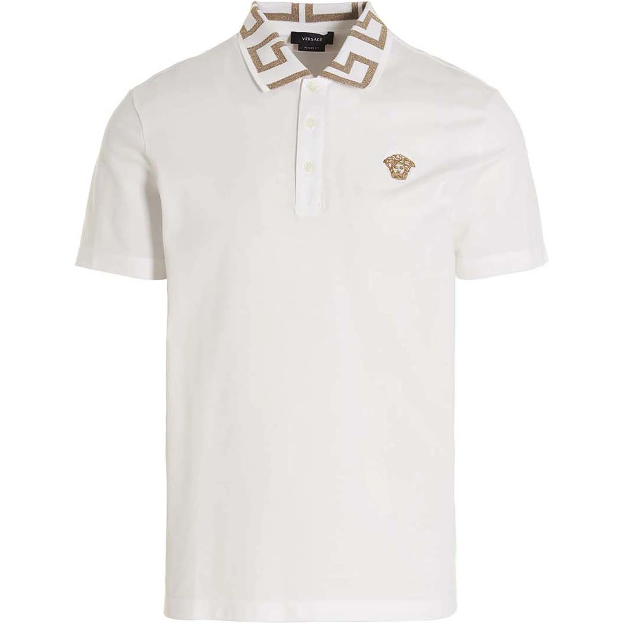 White Cotton Polo Shirt