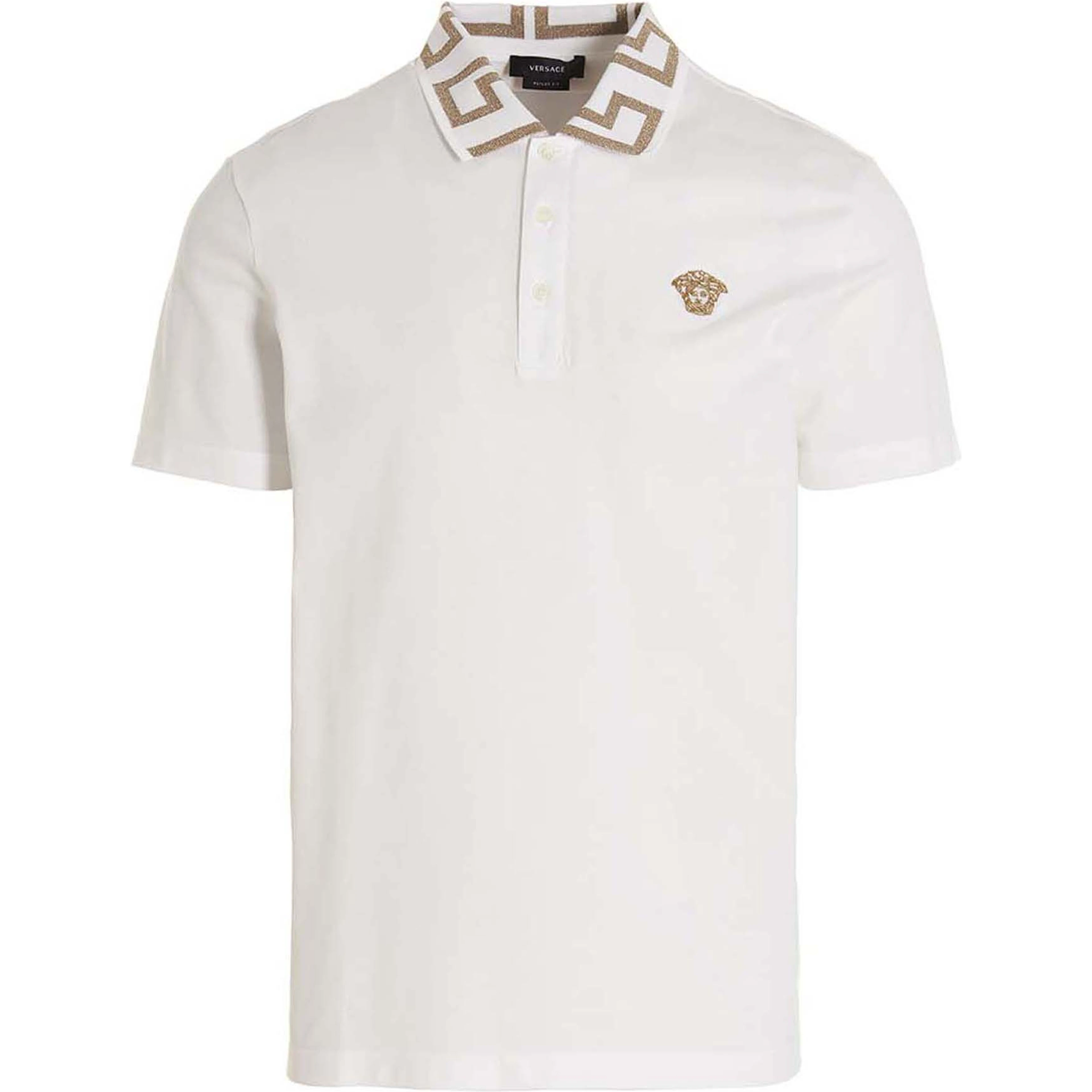 White Cotton Polo Shirt