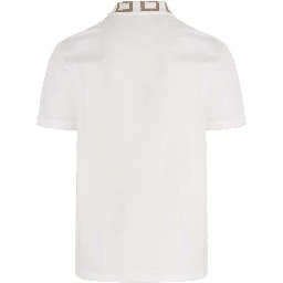White Cotton Polo Shirt