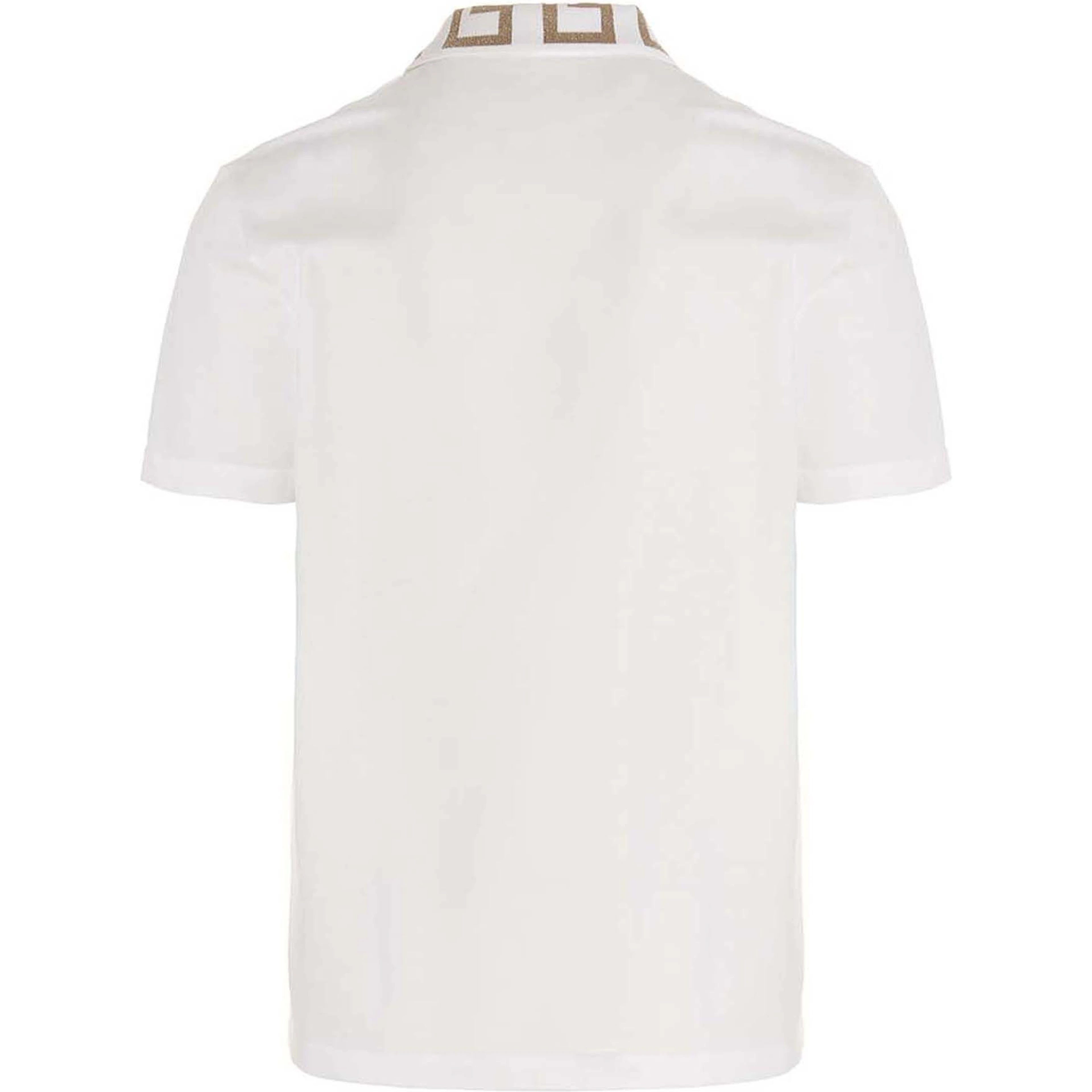 White Cotton Polo Shirt