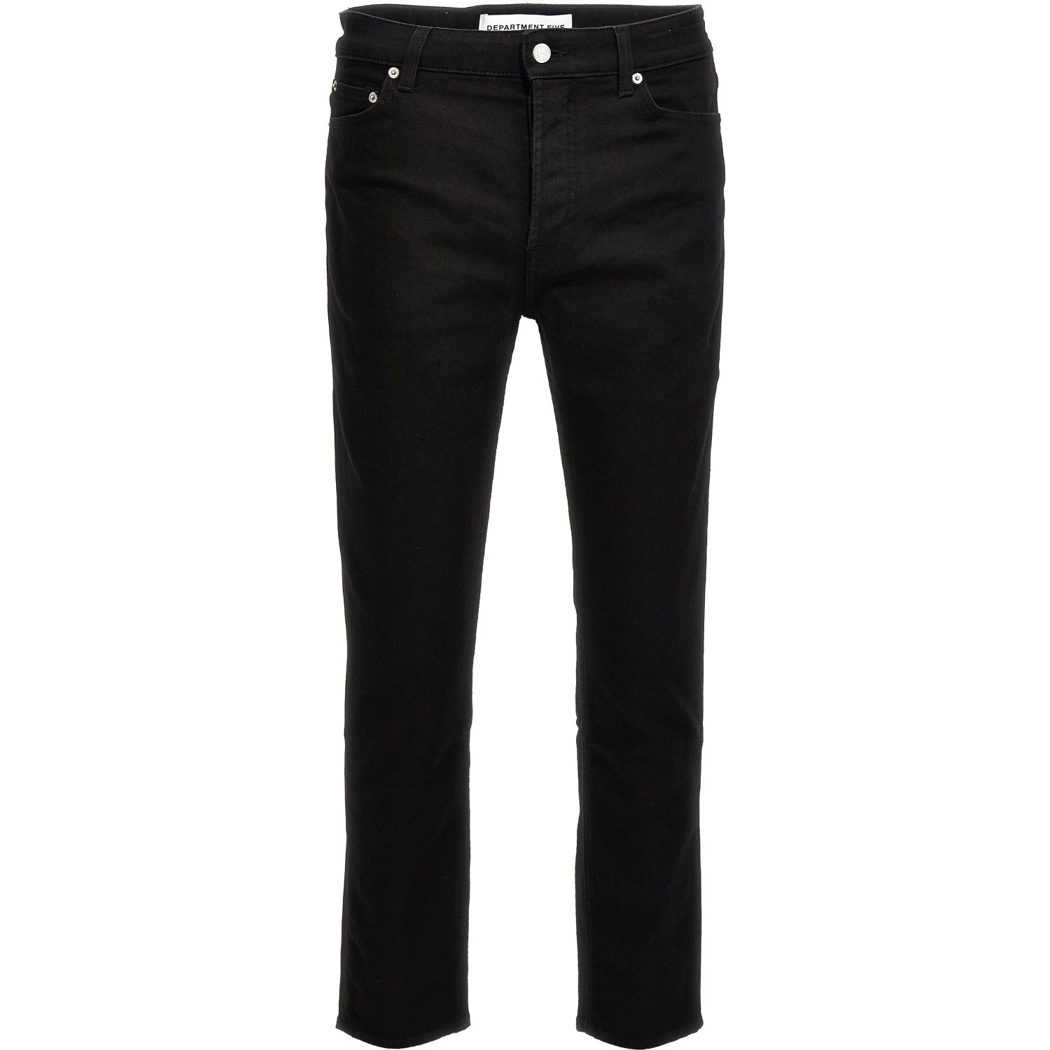 Black Cotton Skinny Jeans