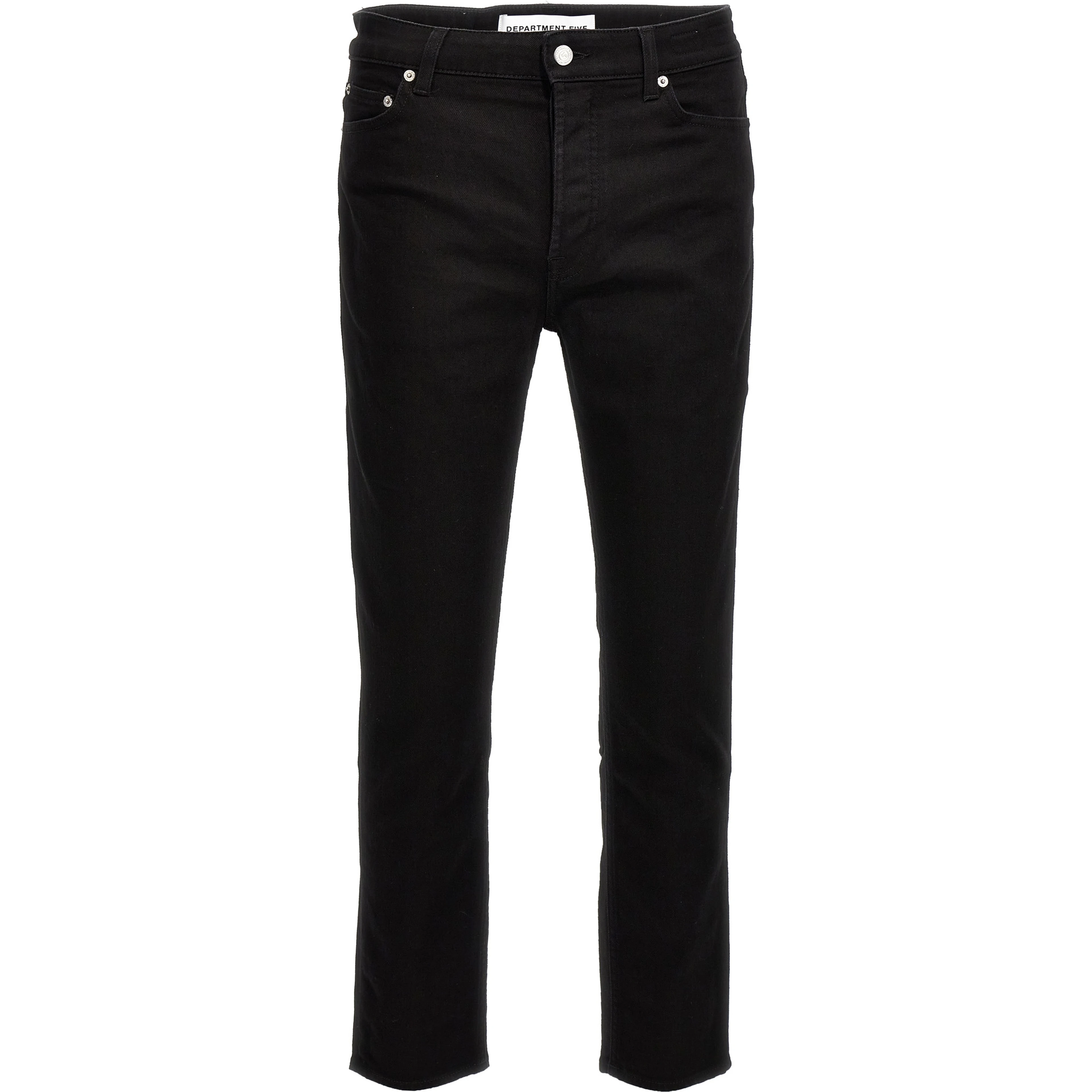Black Cotton Skinny Jeans