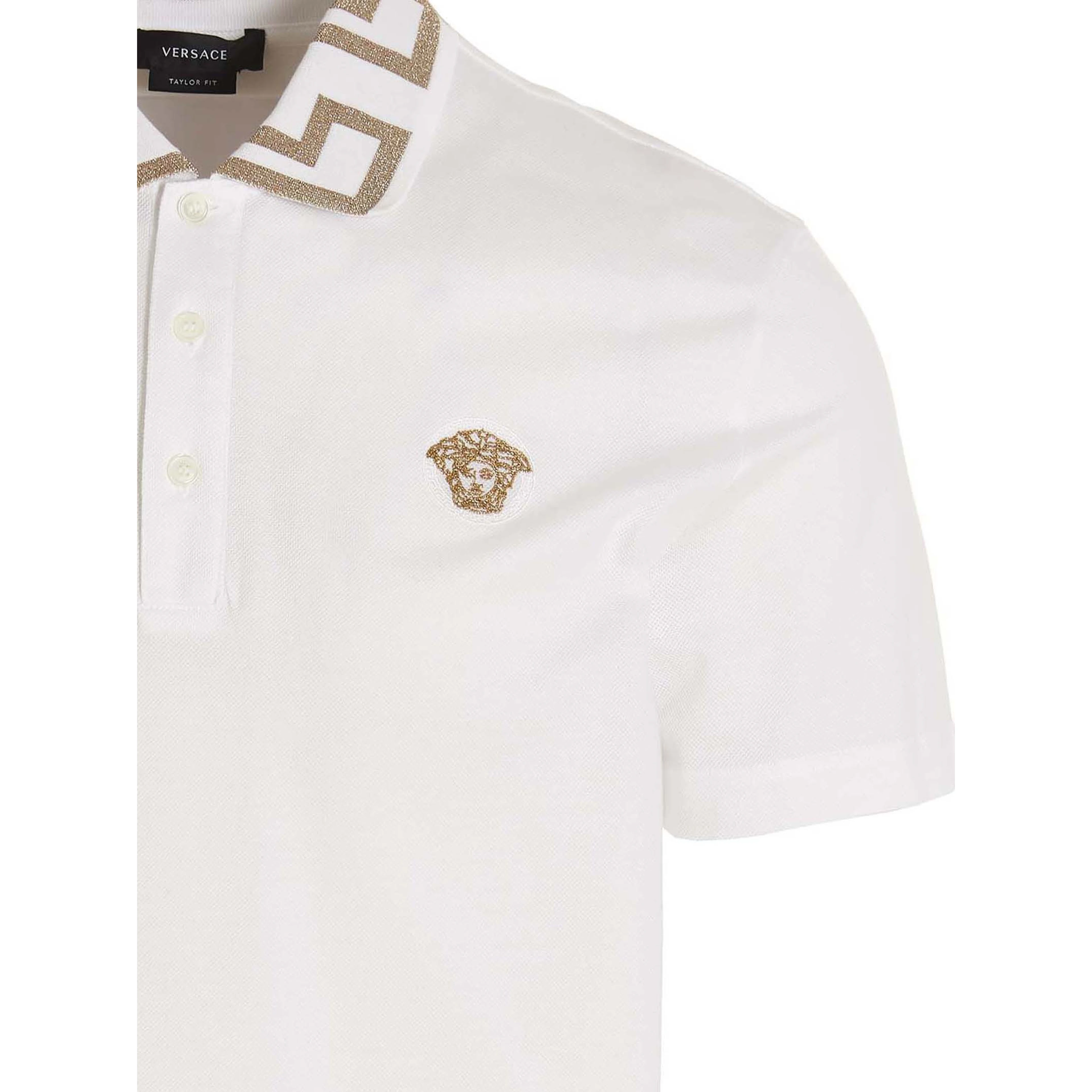 White Cotton Polo Shirt