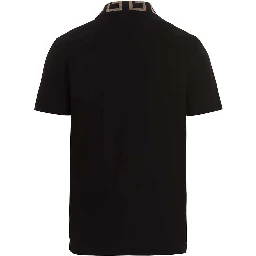 Black Cotton Polo Shirt