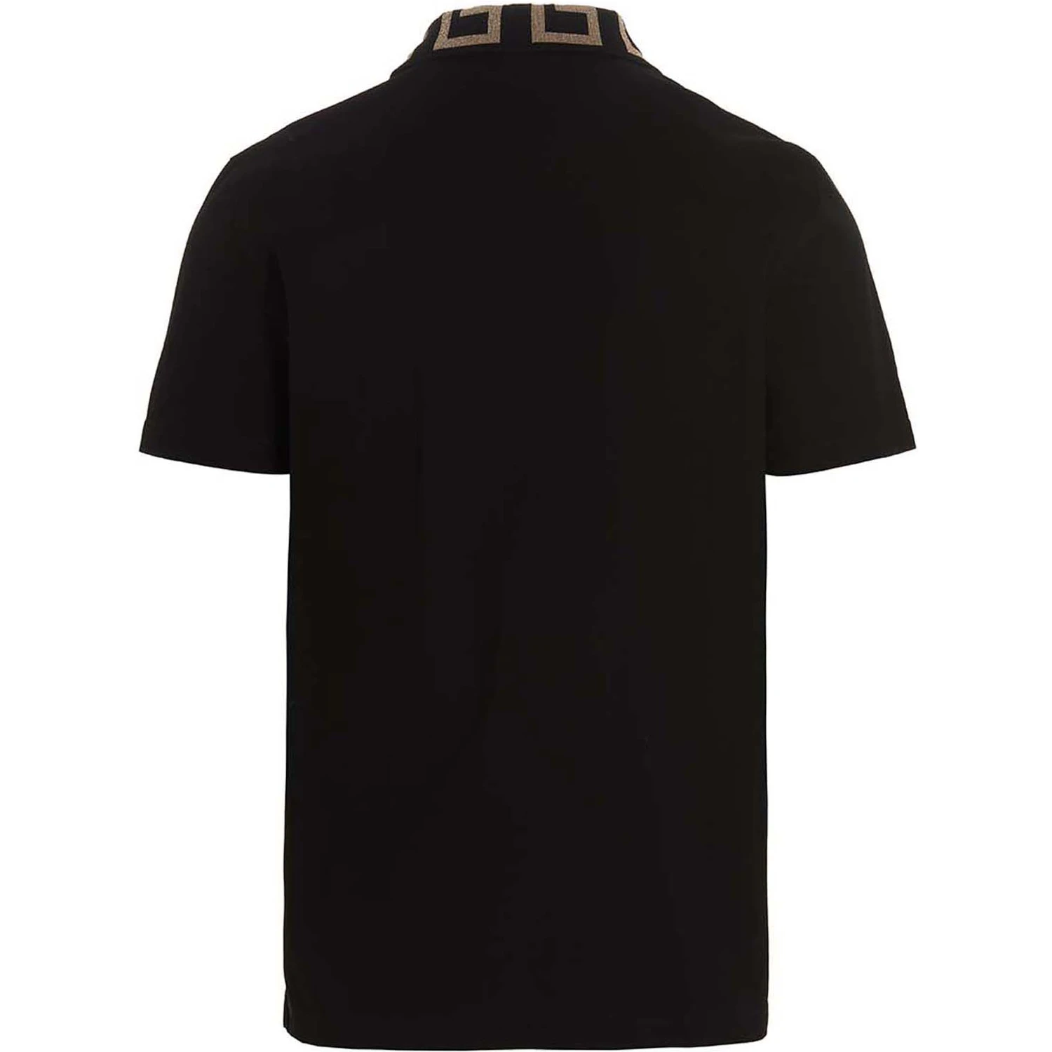 Black Cotton Polo Shirt