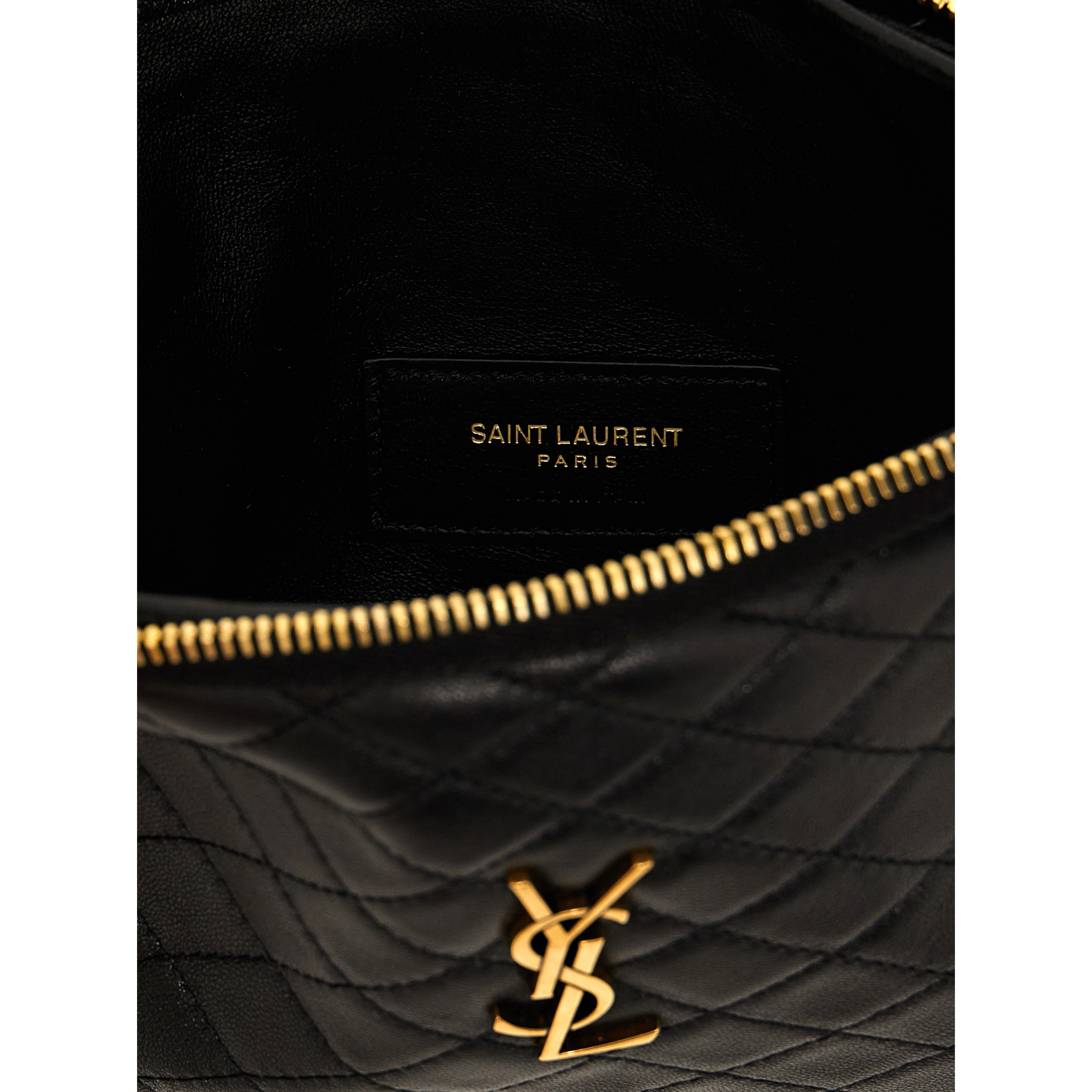 Black Lamb Leather Crossbody Bag
