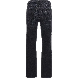 Black Cotton Slim Fit Jeans